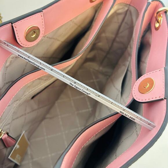 Michael Kors Purse Trisha large triple gusset shoulder bag primrose - Picture 8 of 12